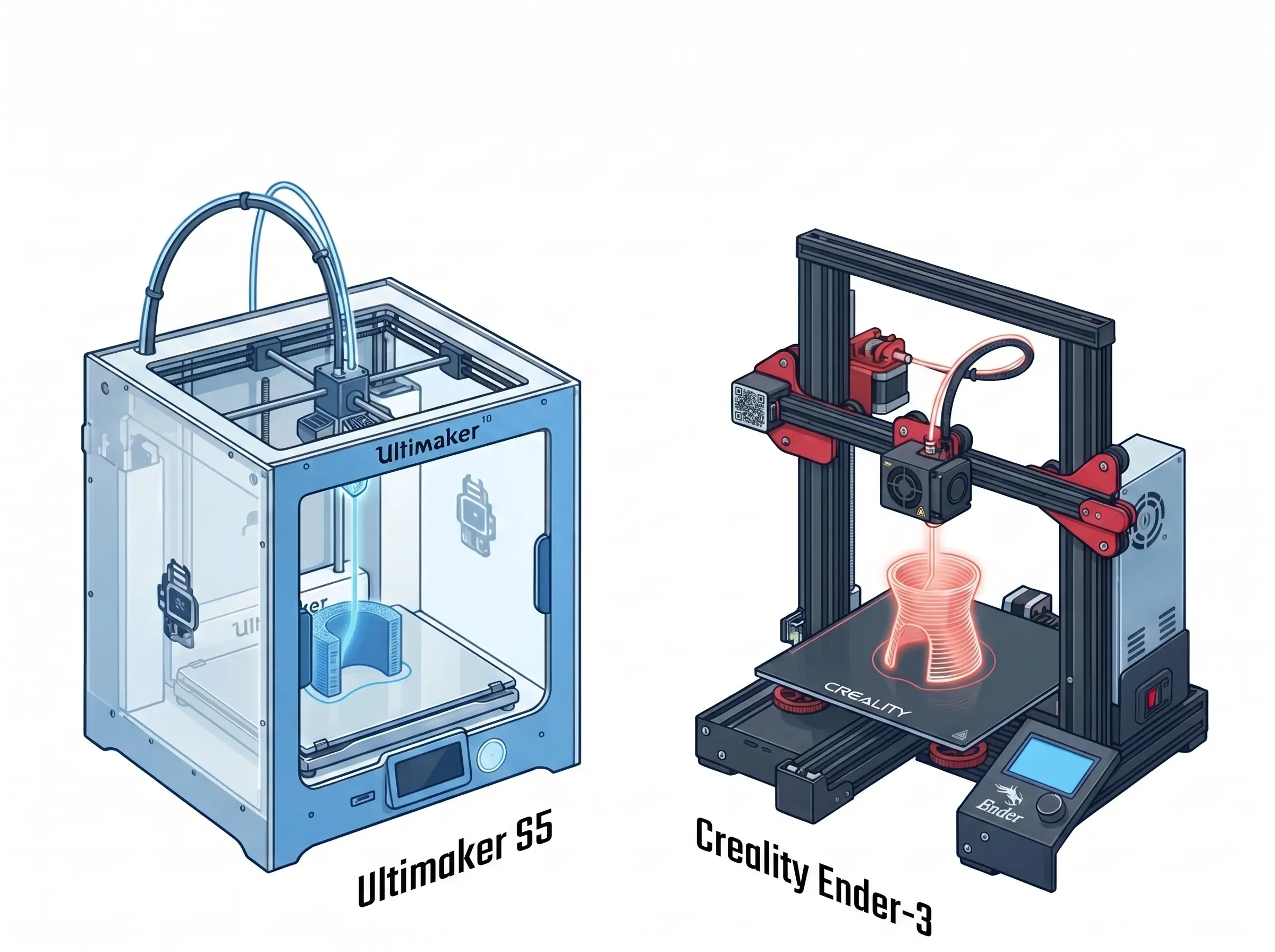 Ultimaker et Creality FFF
